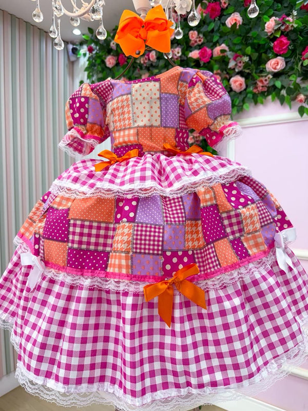 Vestido Junino Mimadine Luxo Pamela