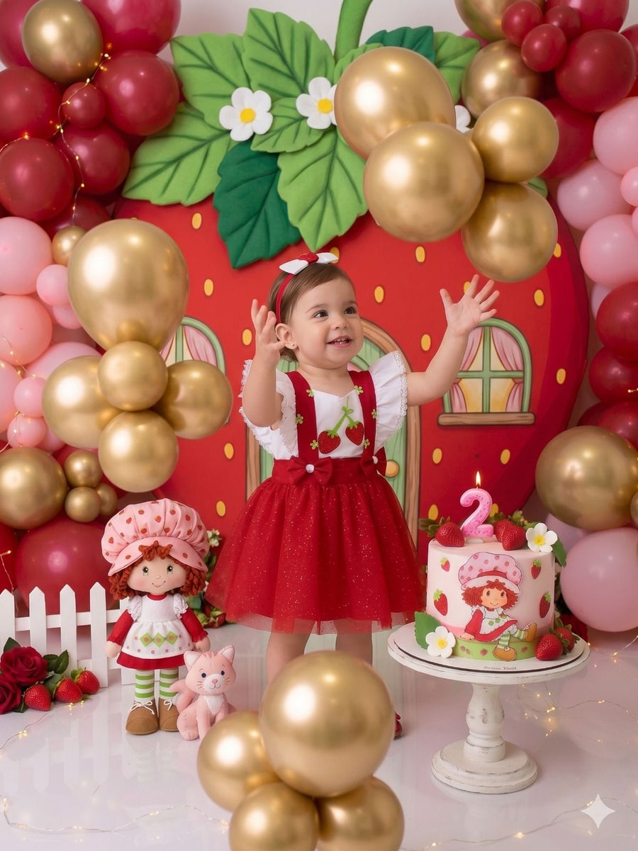 Romper/Vestido Princesa Belli Moranguinho