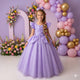 Fantasia/ Vestido Mini Miss Longo Princesa Lilas