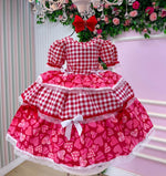 Vestido Junino Mimadine Luxo Viviane Vermelho