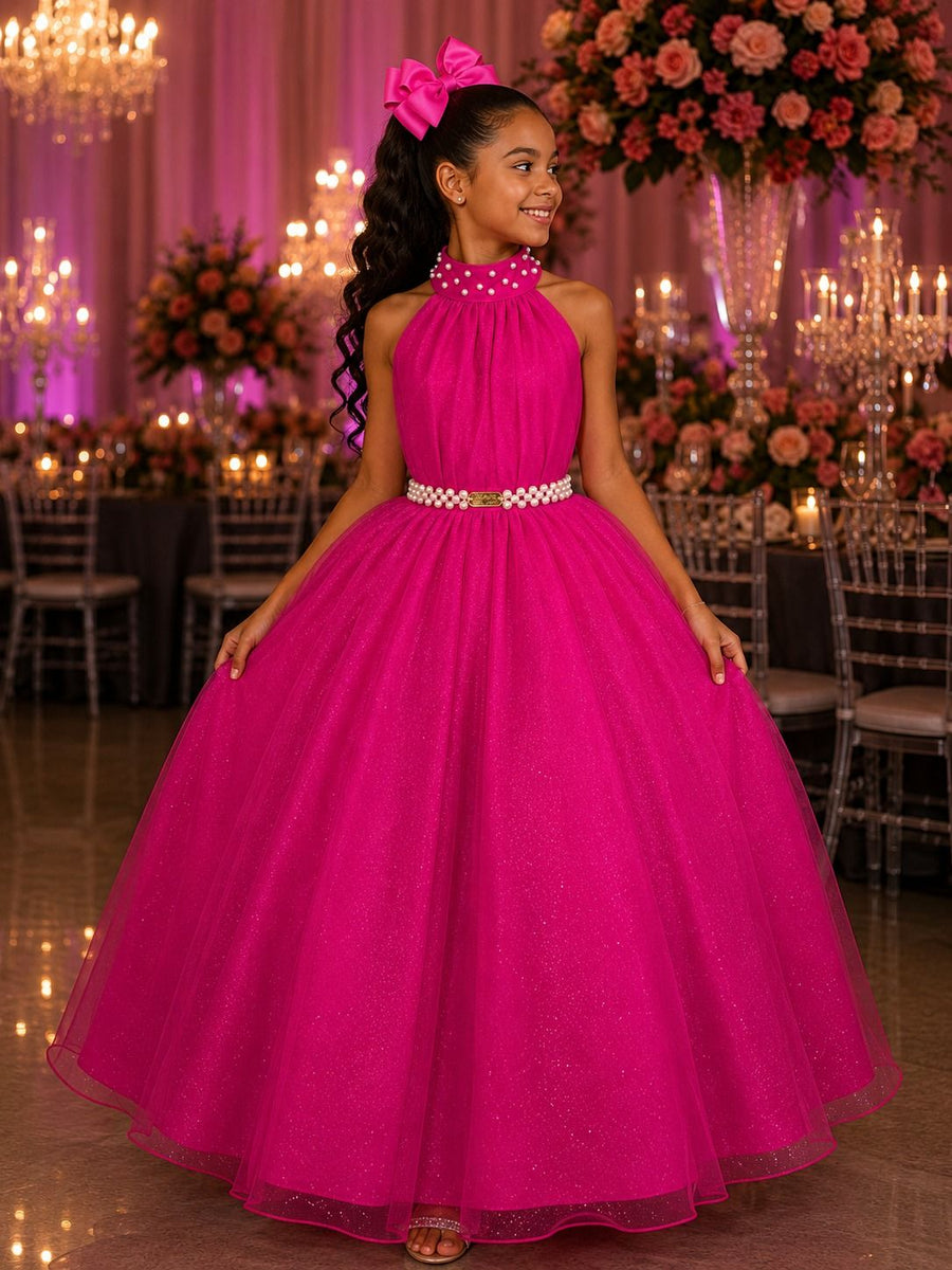 Vestido Longo Âmbar Pink Banana Club