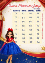 Fantasia/ Vestido Mini Miss Menina Da Justiça