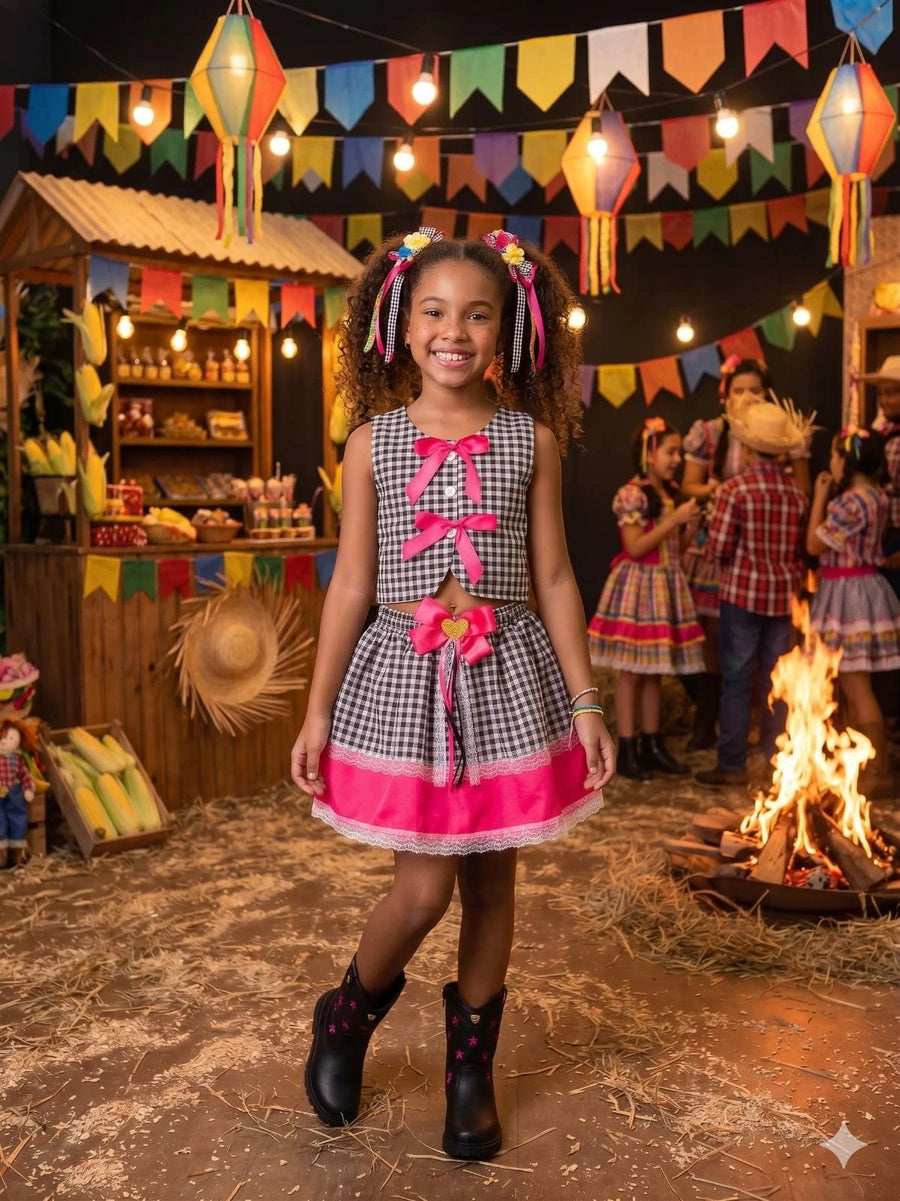 Conjunto Blogueirinha Junino Arraia da Alegria