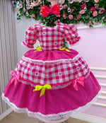 Vestido Junino Mimadine Luxo Beatriz Pink