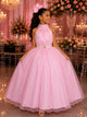 Vestido Banana Club Longo Âmbar Rosa Bebê