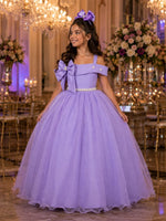 Vestido Banana Club Longo Doce Elegancia Lilas