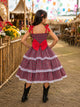 Vestido Marie Junino Luxo Xadrez Maria Eduarda