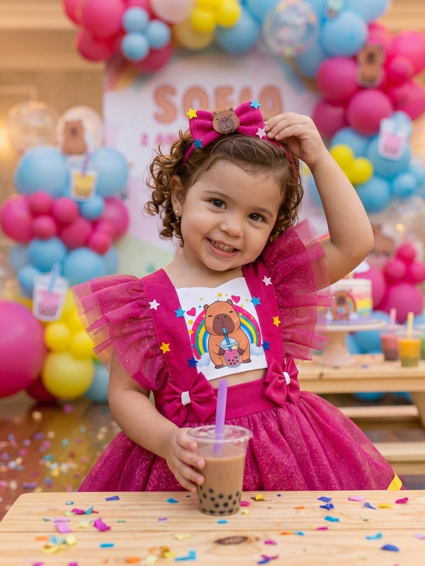 Romper/Vestido Princesa Belli Tematico Capivara