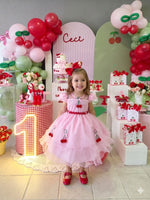 Vestido Mini Miss Cerejinha - Cereja Rosa Bebe