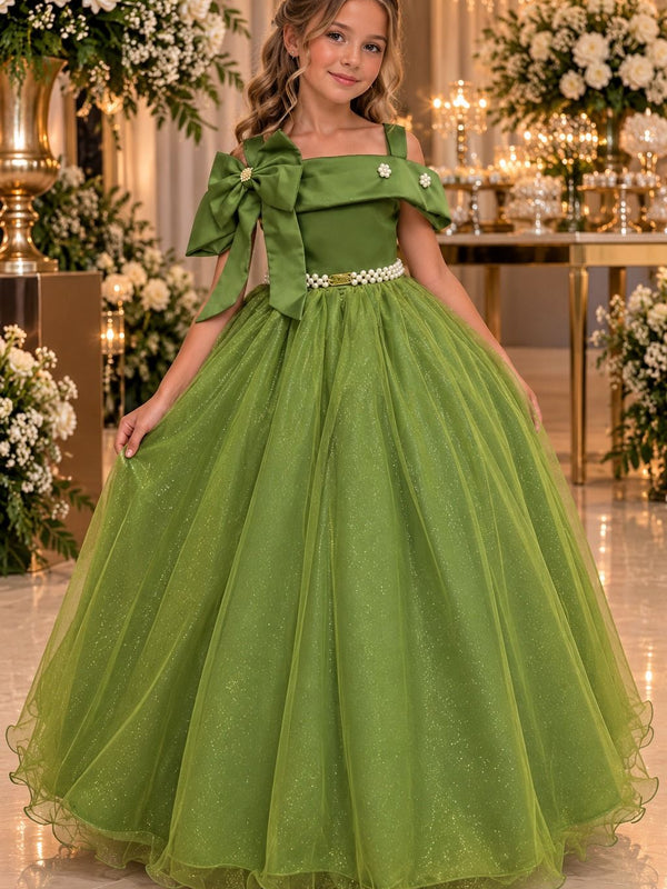 Vestido Banana Club Longo Doce Elegancia Verde Militar