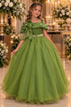 Vestido Banana Club Longo Doce Elegancia Verde Militar