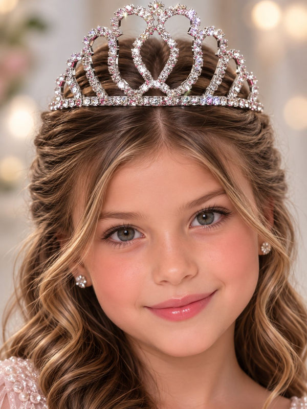 Coroa Belli Strass Prata Leticia