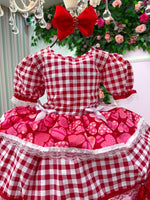 Vestido Junino Mimadine Luxo Viviane Vermelho