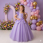 Fantasia/ Vestido Mini Miss Longo Princesa Lilas