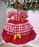 Vestido Junino Mimadine Luxo Beatriz Vermelho