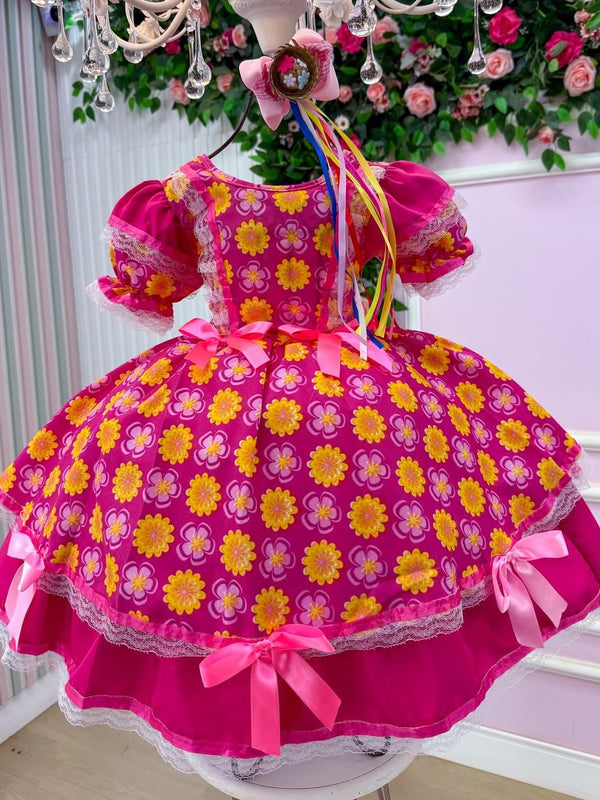 Vestido Junino Mimadine Luxo Maisa Pink