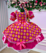 Vestido Junino Mimadine Luxo Maisa Pink