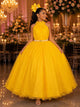 Vestido Banana Club Longo Âmbar Amarelo