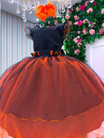 Fantasia/ Vestido Mini Miss Abóbora Encantada -  Halloween