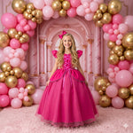 Fantasia/ Vestido Mini Miss Longo Princesa Pink