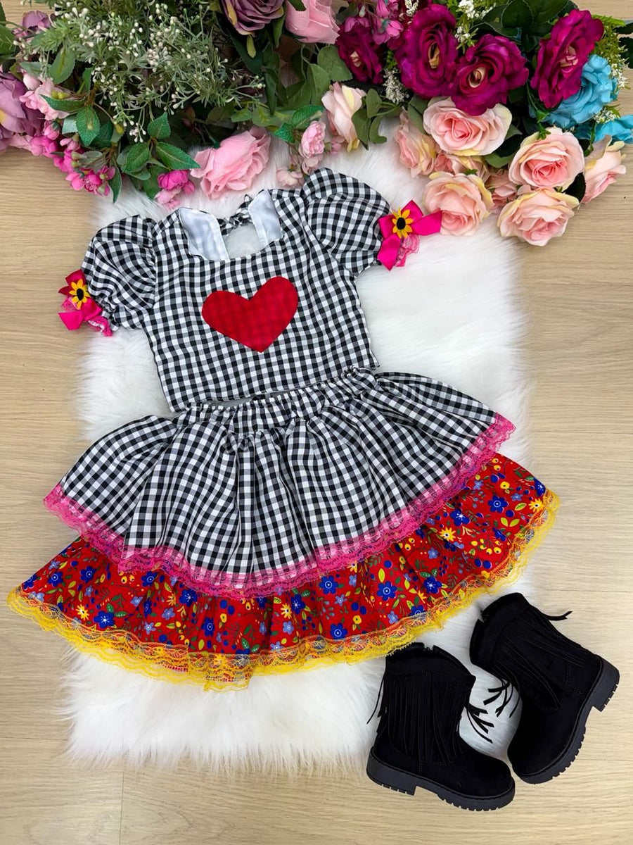 Conjunto Junino Banana Club Luxo Luana
