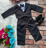 Conjunto Social Miss Cherry Meninos Terno Hugo Preto