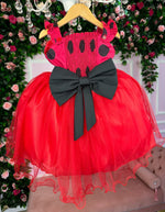 Vestido Banana Club Minnie/Minie Vermelha Bolinhas Poa