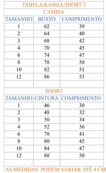 Conjunto Meninos Kanga Social Suspensorio Marcos Marrom Shorts