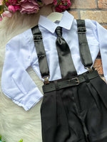 Conjunto Miss Cherry Meninos Social João Preto
