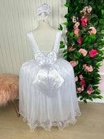Vestido Infantil Enjoy Longo Regata Branco