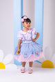 Vestido Tematicos Kids Fazendinha Salopete Jeans