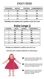 Vestido Infantil Enjoy Longo Regata Branco