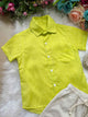 Conjunto Meninos Lucas Banana Club Shorts Camisa Verde Lima