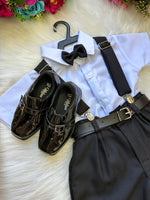 Conjunto Miss Cherry Meninos Social Shorts Ravi Preto