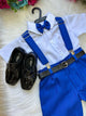 Conjunto Miss Cherry Meninos Social Shorts Ravi Azul Royal