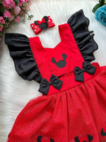 Romper/Vestido Princesa Belli Minnie/Minie Vermelho