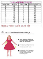 Vestido Tematicos Luxo Galinha Pintadinha Azul e Vermelho