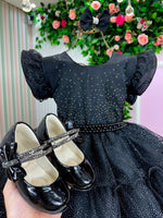 Vestido Ysa Kids Belinda Preto TAMANHO:4;COR:Preto