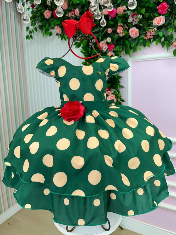 Vestido Banana Club Helen Verde Bolinhas
