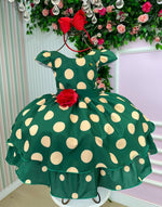 Vestido Banana Club Helen Verde Bolinhas