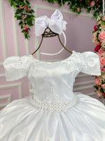 Vestido Enjoy Longo Dani Branco Rendado