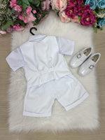 Conjunto Social Miss Cherry Leandro Colete Branco