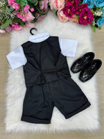 Conjunto Social Miss Cherry Leandro Colete Preto