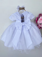 Vestido Marie Bebe Branco Flor