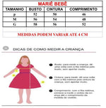 Vestido Marie Bebe Branco Flor