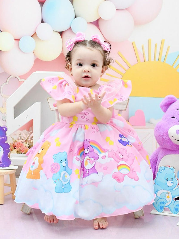 Vestido Temáticos Kids Ursinho Carinhosos