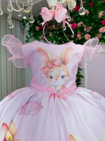 Vestido Marie Coelhinho Rosa Bebe