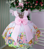 Vestido Marie Coelhinho Rosa Bebe