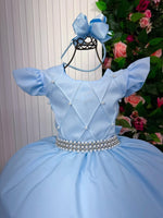 Vestido Ysa Kids Ariane Longo Azul bebê