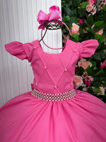 Vestido Ysa Kids Ariane Longo Rosa Chiclete